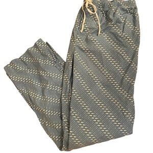 vineyard vines women’s pajama pants light blue size medium fold hockey themed